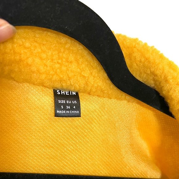 SHEIN Drop Shoulder Flap Detail Colorblock Jacket | Small - Picture 6 of 7